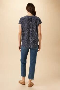 Renata Washable Silk Blouse - Trieste Dot -AGOLDE Shop 27 1068 Renata Silk Trieste Dot 3