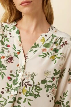 Amy Washable Silk Blouse - Silverwood Floral -AGOLDE Shop 3202R1 Amy Silverwood Floral 4
