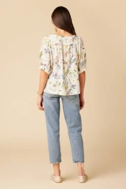 Edith Washable Silk Blouse - Gemini Ivory -AGOLDE Shop 375 Edith Silk Gemini Ivory 3