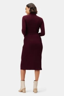Gadot Paris Rib Skirt - Plum 8 Gadot Paris Rib Skirt - Plum -AGOLDE Shop 3800R1 Lux Turtleneck Plum 3