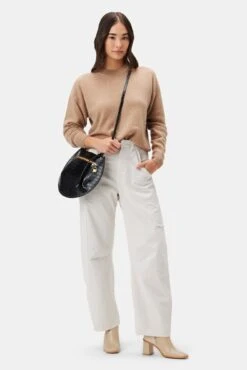 Lance Pierres Oroma 01 Saddle Bag - Carbon Croc -AGOLDE Shop 3RDPA6138 Oroma 01 Saddle Bag Carbon Croc 4