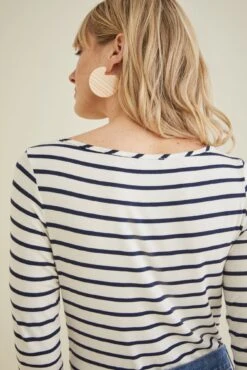 Machete Clare Earrings -AGOLDE Shop 3q slv francoise marine stripe 0082 web 5cf84440 766d 4284 943b c66530f85ab4