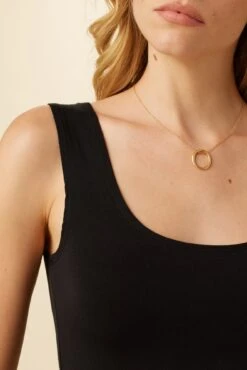 Iris Dream Knit Tank - Black 7 Iris Dream Knit Tank - Black -AGOLDE Shop 4012 Iris Scoop Neck Tank Black 4