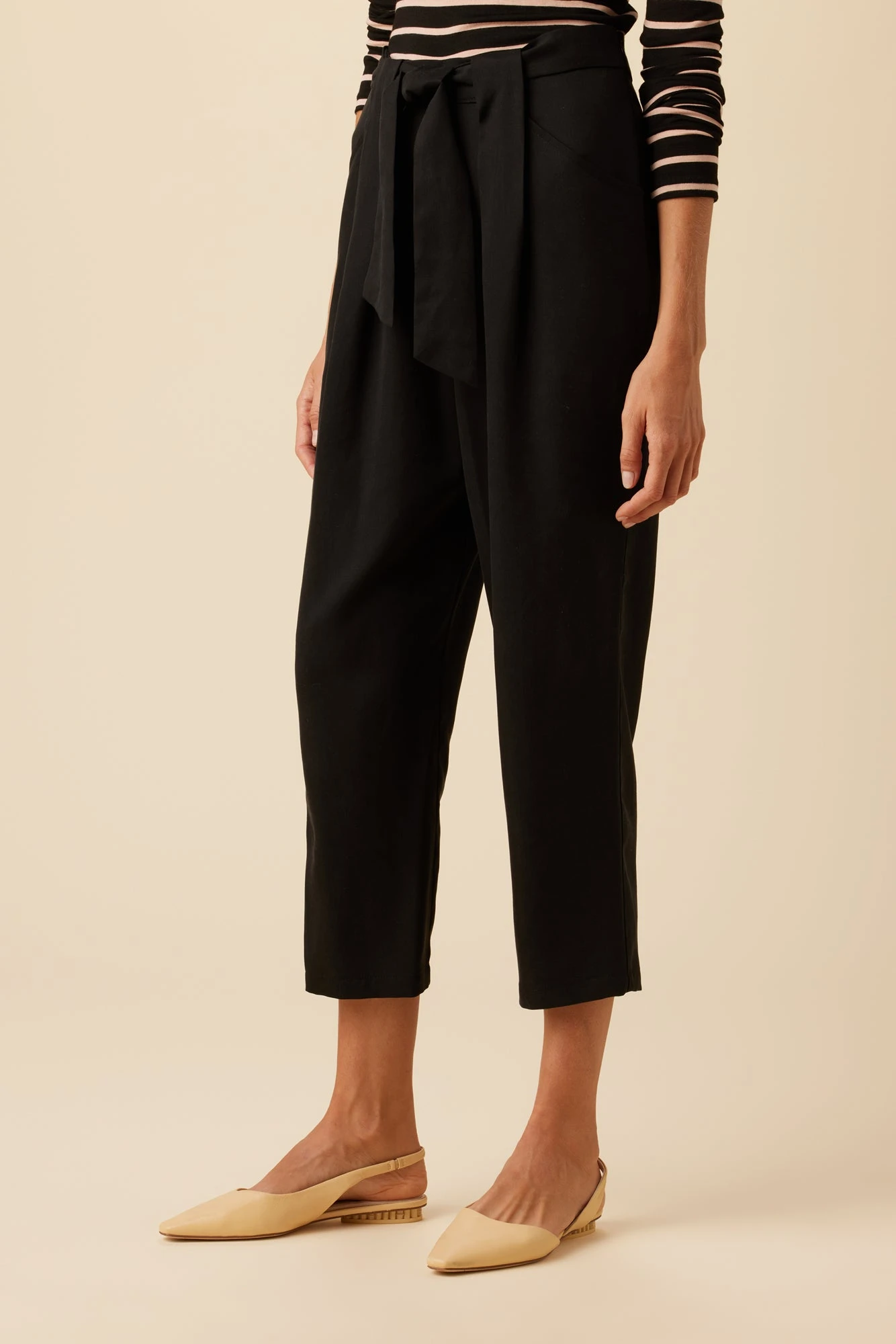 Anissa TENCEL™ Twill Pant - Black 1 Anissa TENCEL™ Twill Pant - Black