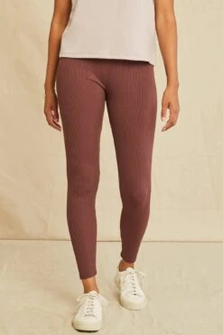 Magda Paris Rib Leggings - Mocha