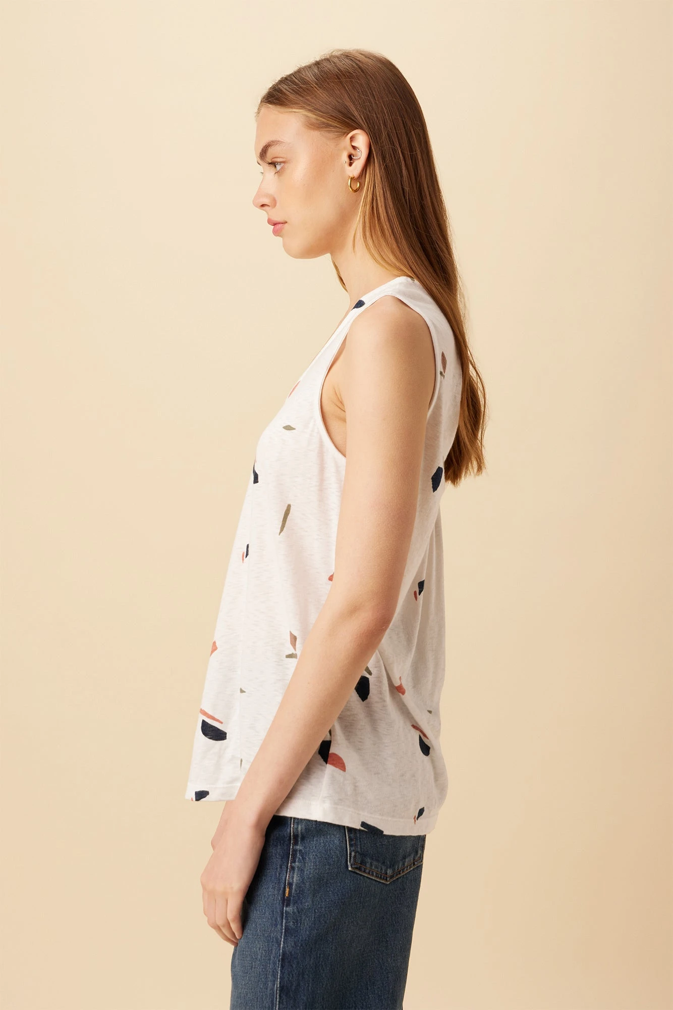 Laurence Reverie Slub Tank - Terrazzo - ReAmour 2 Laurence Reverie Slub Tank - Terrazzo - ReAmour - Image 2