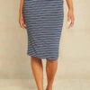 Yuma Dream Knit Skirt - Navy Natural