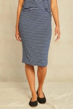 Yuma Dream Knit Skirt - Navy Natural