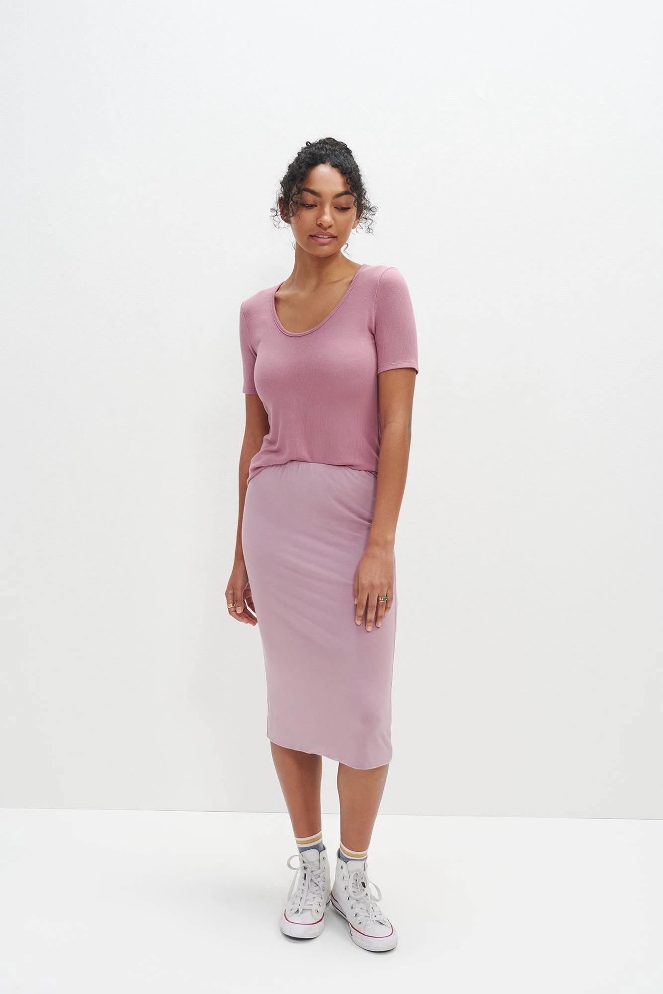 Yuma Dream Knit Skirt - Lilac 1 Yuma Dream Knit Skirt - Lilac