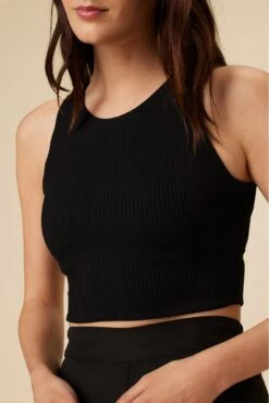 Katrina Paris Rib Tank - Black -AGOLDE Shop 6681 Katrina Black 4