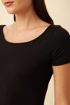 Jenna Reverie Knit Tee - Black -AGOLDE Shop 7028 Jenna Black 4