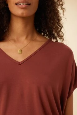 Mayr Dream Knit Tee - Earth 7 Mayr Dream Knit Tee - Earth -AGOLDE Shop 7044 Mayr Earth 4