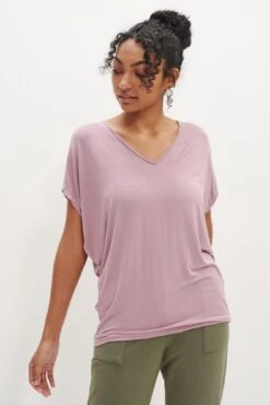 Mayr Dream Knit Tee - Lilac