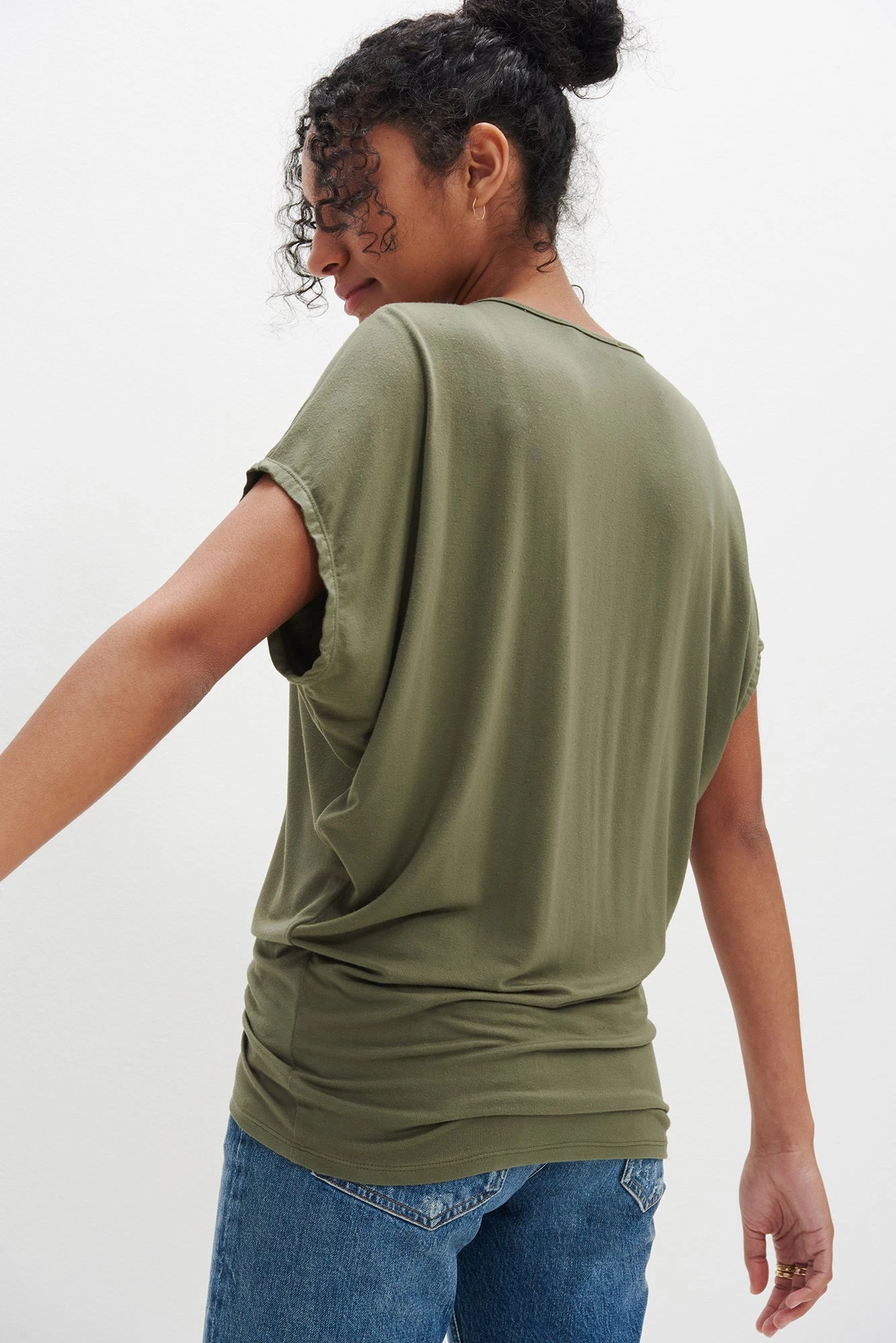 Mayr Dream Knit Tee - Vetiver 4 Mayr Dream Knit Tee - Vetiver - Image 4