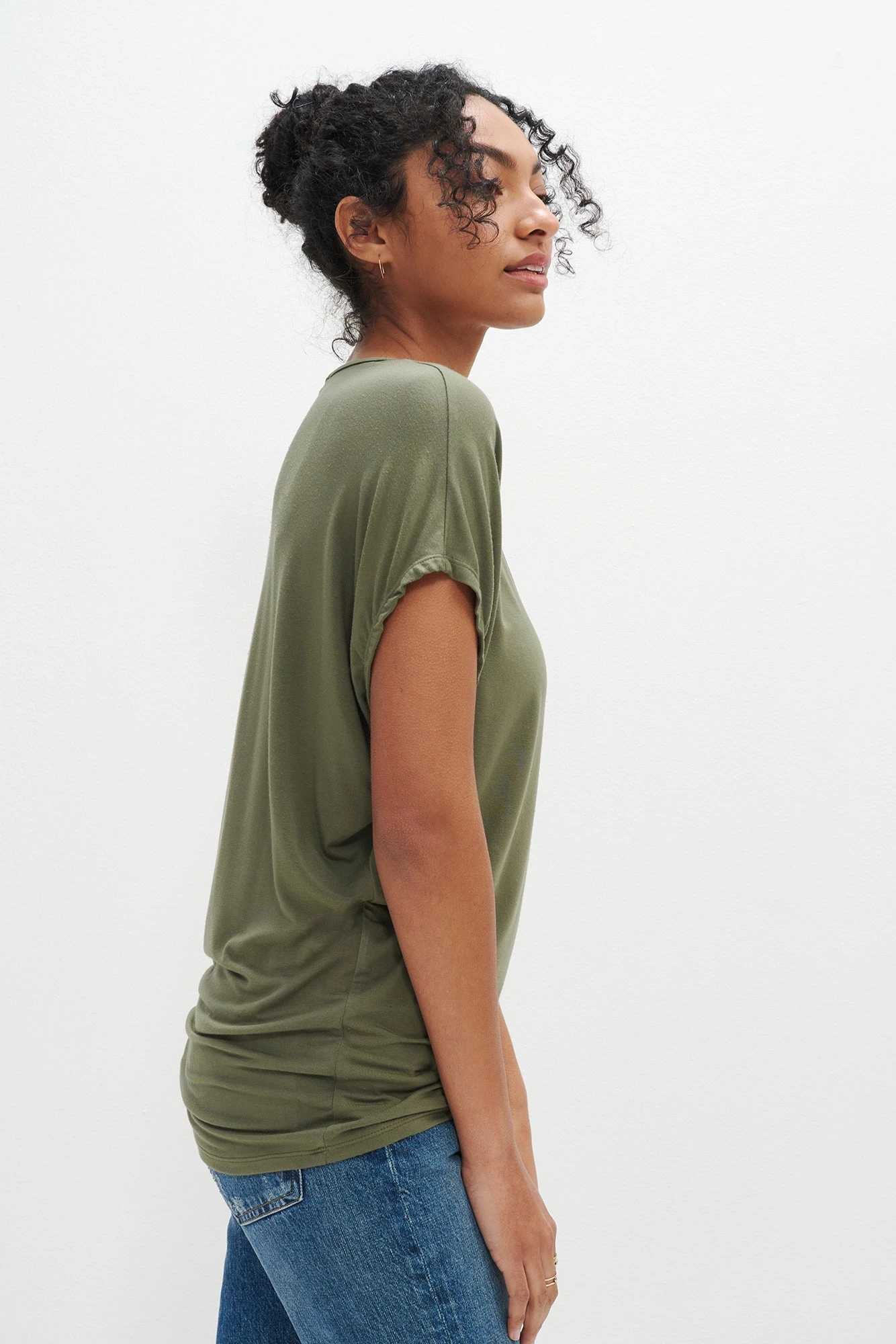 Mayr Dream Knit Tee - Vetiver 2 Mayr Dream Knit Tee - Vetiver - Image 2