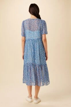 Ravello Nouveau Silk Dress - Brooklyn Floral -AGOLDE Shop 7545 Ravello Brooklyn 3