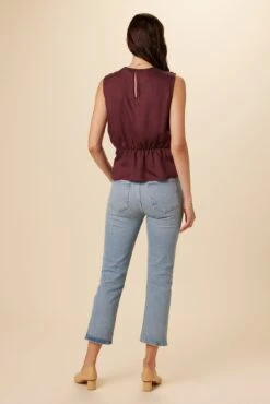 Clemence Tencel Blouse - Sepia -AGOLDE Shop 7906 Clemence Sepia 3