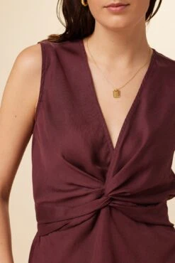 Clemence Tencel Blouse - Sepia -AGOLDE Shop 7906 Clemence Sepia 4