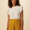 Katia Cotton Gauze Blouse - White