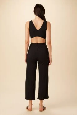 Gretchen Paris Rib Jumpsuit - Black -AGOLDE Shop 7918 Gretchen Black 3