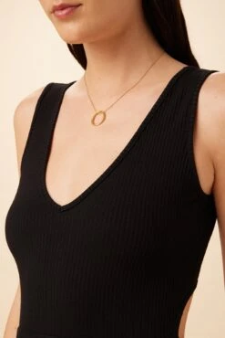 Gretchen Paris Rib Jumpsuit - Black -AGOLDE Shop 7918 Gretchen Black 4