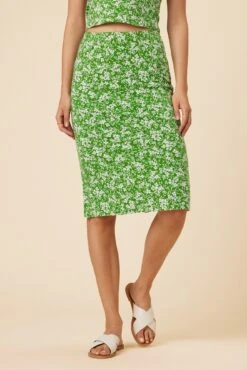 Felicia Reverie Knit Skirt - Hayes Floral
