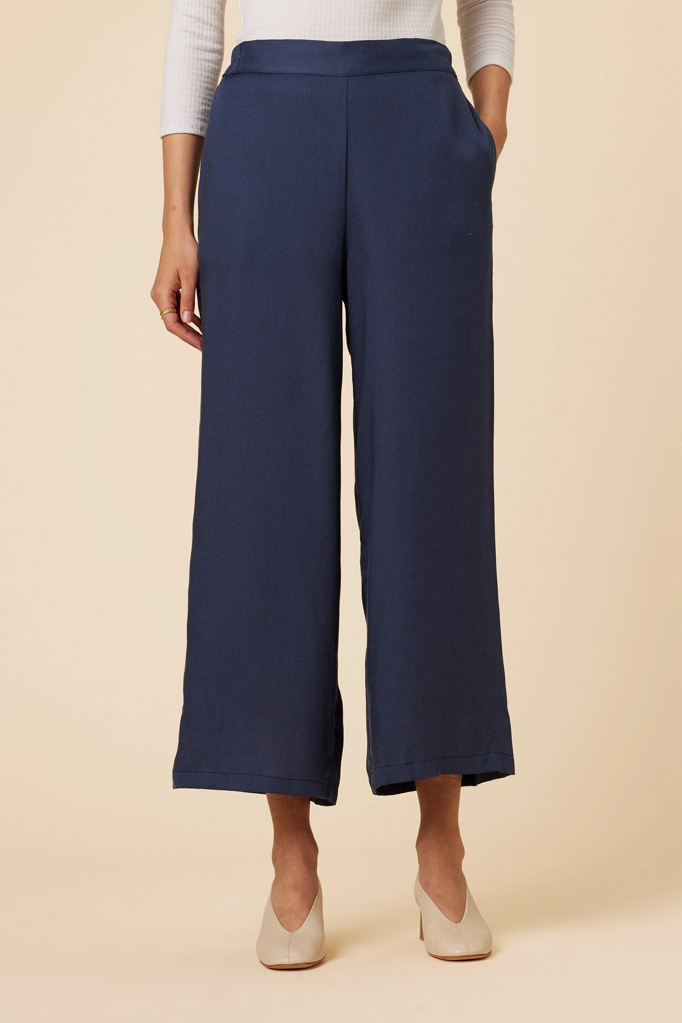 Olivia Tencel Pant - Indigo 1 Olivia Tencel Pant - Indigo