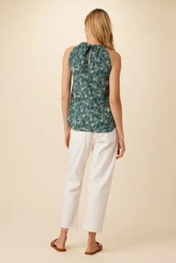 Hayden Washable Silk Blouse - Green Palm -AGOLDE Shop 7934 Hayden Green Palm 3