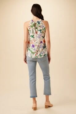 Hayden Washable Silk Blouse - Stella Floral White -AGOLDE Shop 7934 Hayden Stella White 3