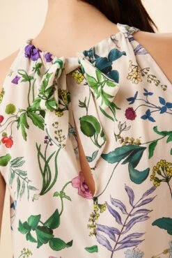 Hayden Washable Silk Blouse - Stella Floral White -AGOLDE Shop 7934 Hayden Stella White 5