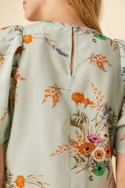 Sylvia Washable Silk Blouse - Cannes Floral -AGOLDE Shop 7935 Sylvia Silk Cannes Floral 5