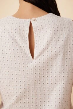 Ryan Upcycled Cotton Top - White 7 Ryan Upcycled Cotton Top - White -AGOLDE Shop 7940 Ryan White 5