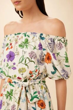 Misha Washable Silk Dress - Stella Floral White -AGOLDE Shop 7947 Misha Stella White 4