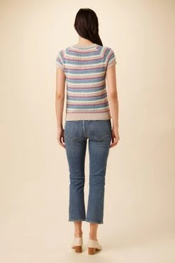 Rosario Sweater Tee - Multi Stripe 6 Rosario Sweater Tee - Multi Stripe -AGOLDE Shop 7953 Rosario Multi Stripe 3