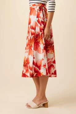 Blaze Washable Silk Wrap Skirt - Begonia 7 Blaze Washable Silk Wrap Skirt - Begonia -AGOLDE Shop 7965 Wrap Blaze Begonia 2