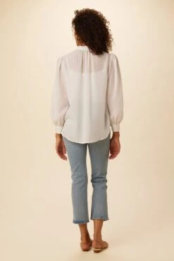 Charlotte Tencel Blouse - White 6 Charlotte Tencel Blouse - White -AGOLDE Shop 7975 Charlotte White 3