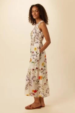 Larsa Washable Silk Dress - Provence Ivory -AGOLDE Shop 7988 Larsa Provence Ivory 2