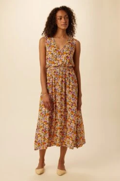 Bette Ecovero Midi Dress - Mendocino