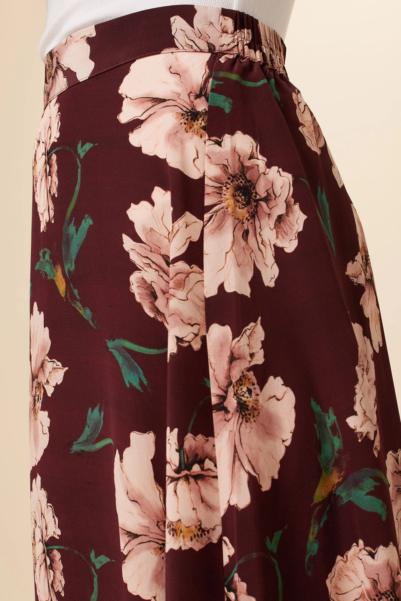 Blaze Washable Silk Skirt - Paysage Sepia 4 Blaze Washable Silk Skirt - Paysage Sepia - Image 4