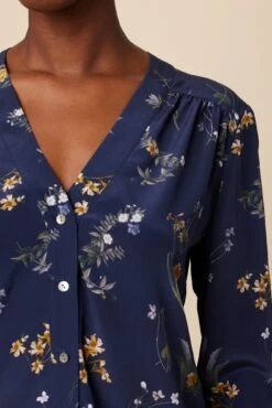 Kaya Washable Silk Blouse - Ana Floral -AGOLDE Shop 8509R1 Kaya Ana Floral 4