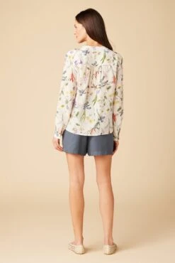 Kaya Washable Silk Blouse - Gemini Ivory -AGOLDE Shop 8509R1 Kaya Silk Gemini Ivory 3