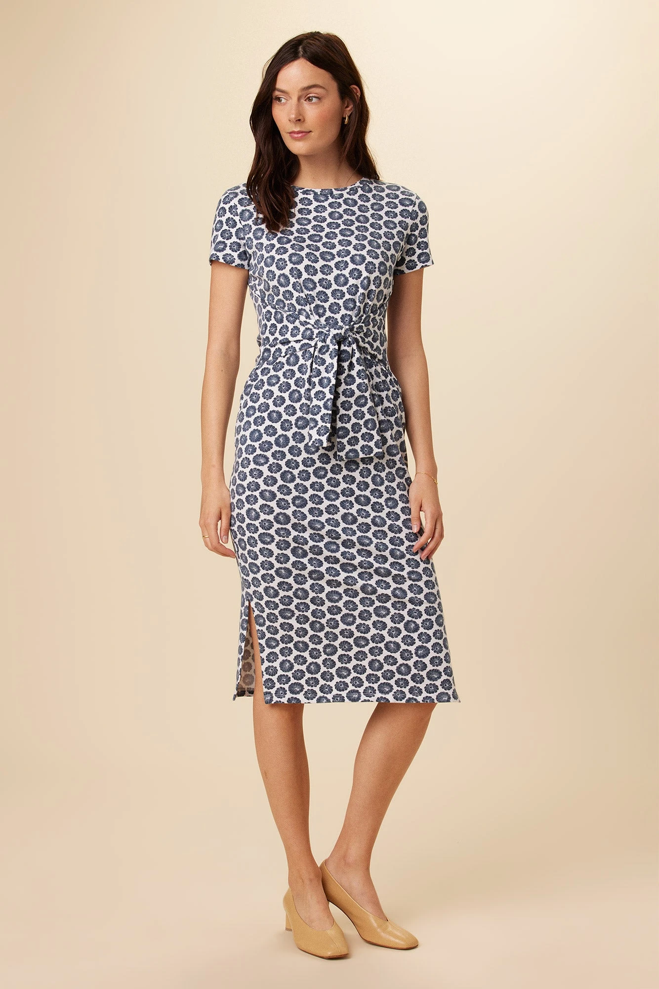 Colombe Reverie Knit Dress - Calico Navy 1 Colombe Reverie Knit Dress - Calico Navy
