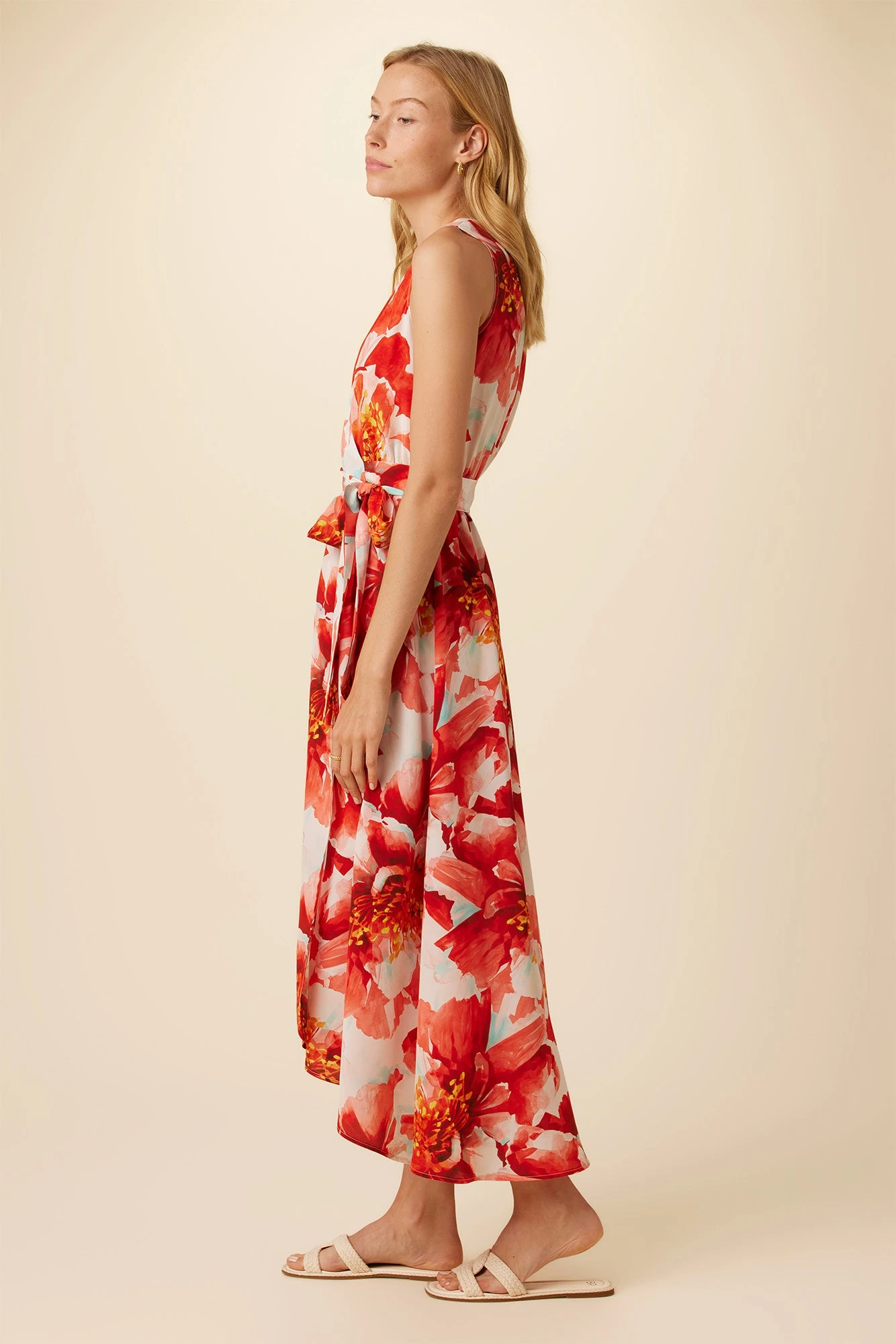 Hanne Washable Silk Maxi Dress - Begonia 2 Hanne Washable Silk Maxi Dress - Begonia - Image 2
