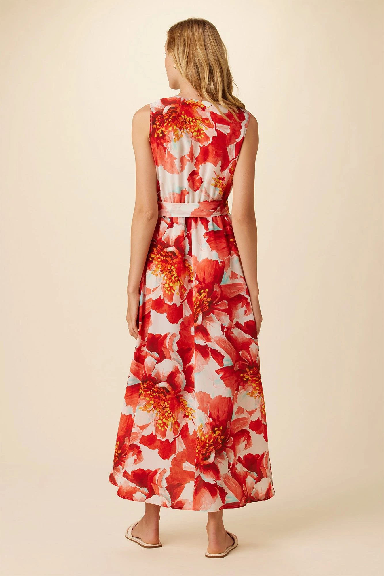 Hanne Washable Silk Maxi Dress - Begonia 4 Hanne Washable Silk Maxi Dress - Begonia - Image 4