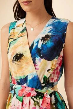 Hanne Washable Silk Maxi Dress - Full Bloom -AGOLDE Shop 9223 Hanne Full Bloom 4