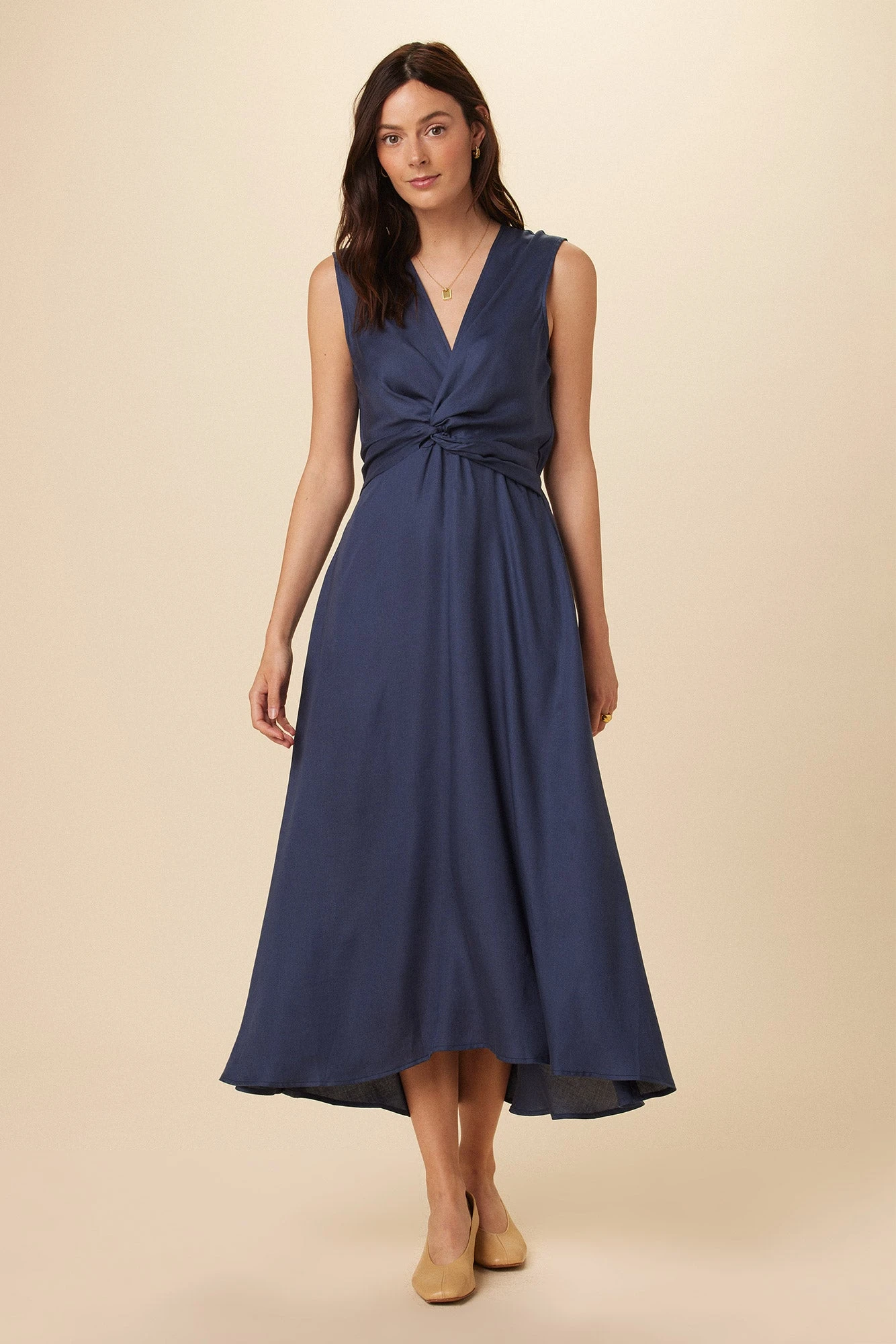 Olive Tencel Maxi Dress - Indigo 1 Olive Tencel Maxi Dress - Indigo