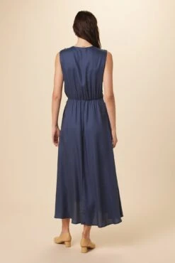 Olive Tencel Maxi Dress - Indigo 6 Olive Tencel Maxi Dress - Indigo -AGOLDE Shop 9294 Olive Indigo 3