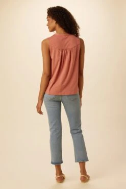Hartley Reverie Slub Tank - Coral Haze -AGOLDE Shop 9317 Hartley Coral Haze 3