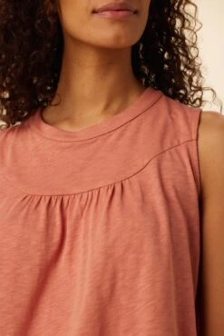 Hartley Reverie Slub Tank - Coral Haze -AGOLDE Shop 9317 Hartley Coral Haze 4