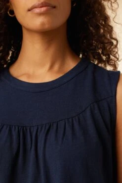 Hartley Reverie Slub Tank - Navy - ReAmour -AGOLDE Shop 9317 Hartley Navy 4 2a802093 ee7d 43d0 886c a8184ebf43fc